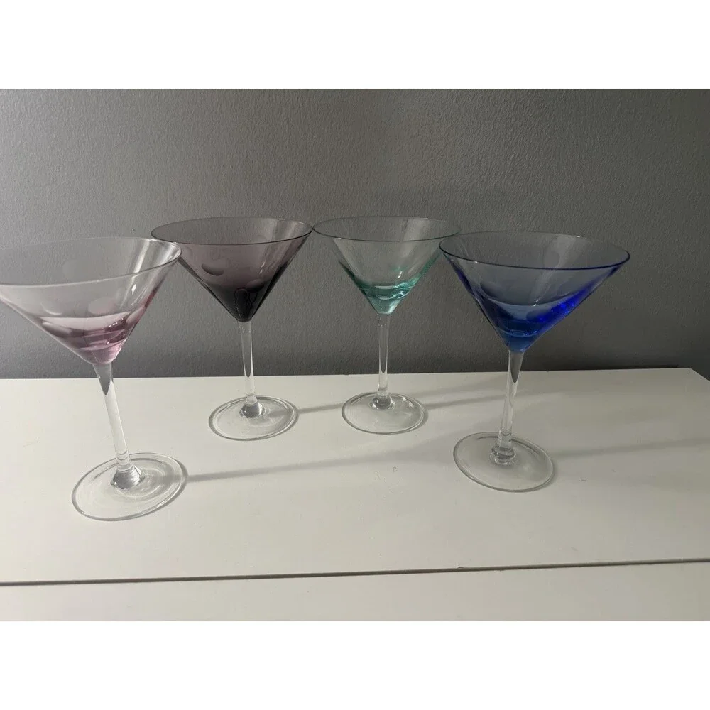 Marquis by Waterford Polka Dot Martini Glasses Set of 4 - Beautiful!